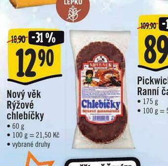 Nový věk rýžové chlebíčky