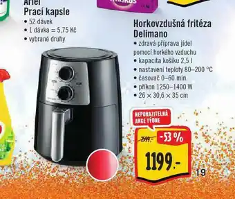 Horkovzdušná fritéza delimano
