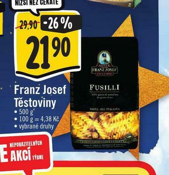Jip Franz josef těstoviny nabídka