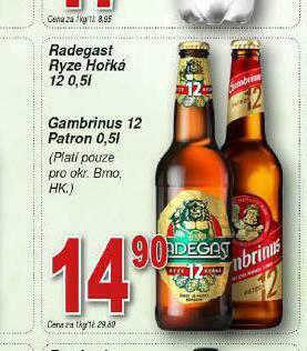 Lidl Pivo radegast ryze hořká 12 nabídka