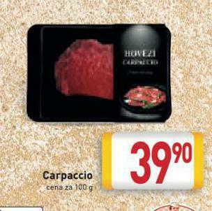 Billa Carpaccio nabídka