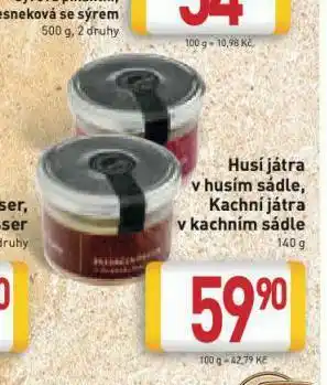 Billa Kachní játra nabídka