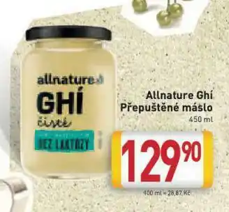 Billa Přepuštěné máslo nabídka