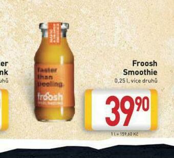 Billa Froosh smoothie nabídka