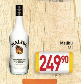Billa Malibu nabídka