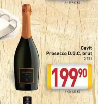 Billa Cavit prosecco nabídka