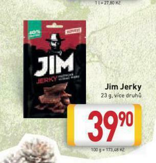 Billa Jim jerky nabídka