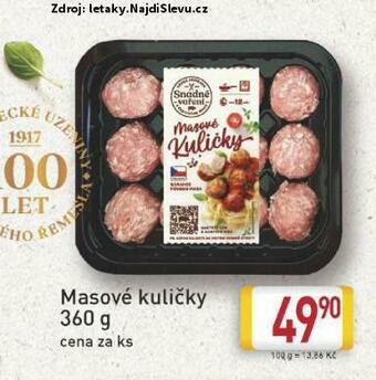 Billa Masové kuličky nabídka