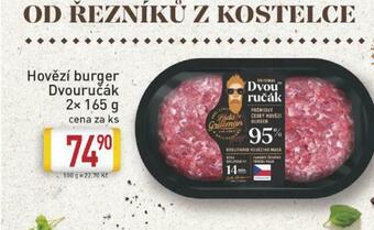 Billa Hovězí burger nabídka