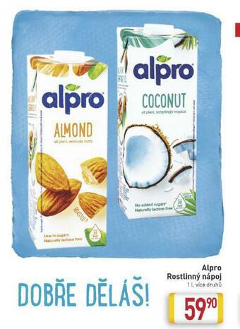 Billa Alpro rostlinný nápoj nabídka
