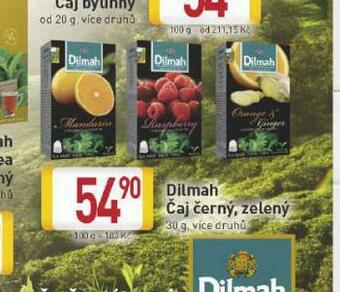 Billa Dilmah čaj nabídka