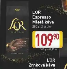 Billa Káva l&#039;or nabídka