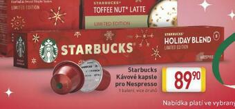 Billa Kávové kapsle starbucks nabídka