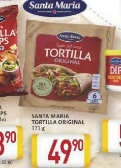 Billa Tortilla nabídka