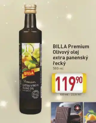Billa Olivový olej extra panenský řecký nabídka