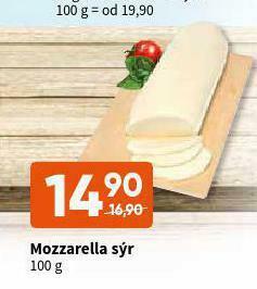 Terno Mozzarella sýr nabídka