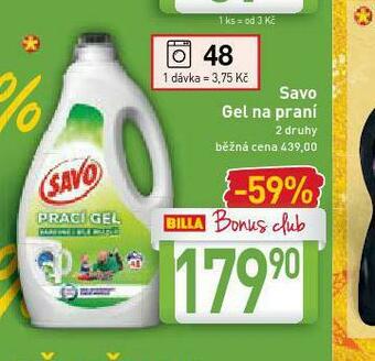 Billa Savo gel na praní nabídka