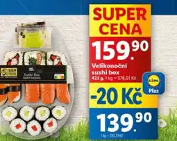 Lidl Velikonoční sushi box nabídka