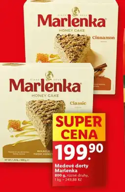 Lidl Medové dorty Marlenka nabídka