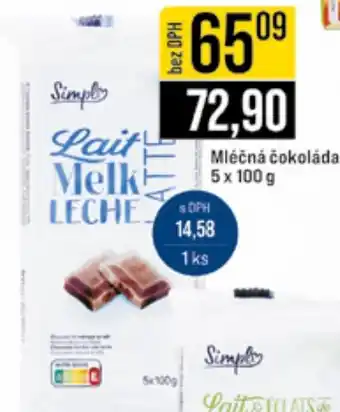 Jip Mléčná čokoláda nabídka