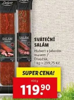 Lidl Sváteční salám nabídka