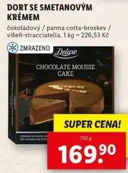 Lidl Dort se smetanovým krémem nabídka