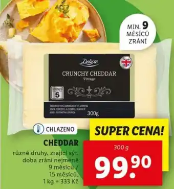 Lidl Cheddar nabídka