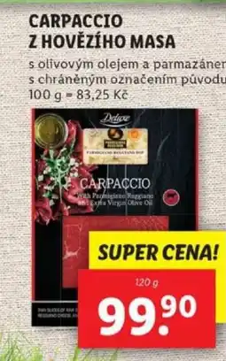 Lidl Carpaccio z hovězího masa nabídka