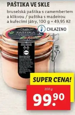 Lidl Paštika ve skle nabídka