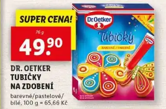 Lidl Dr. oetker tubičky na zdobení nabídka