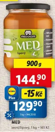 Lidl Med lesní/lipový nabídka