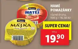 Lidl Hamé pomazánky nabídka