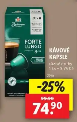 Lidl Kavove kapsle nabídka