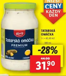 Lidl Tatarská omáčka nabídka