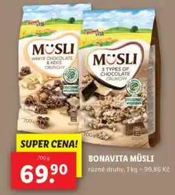 Lidl Bonavita müsli nabídka