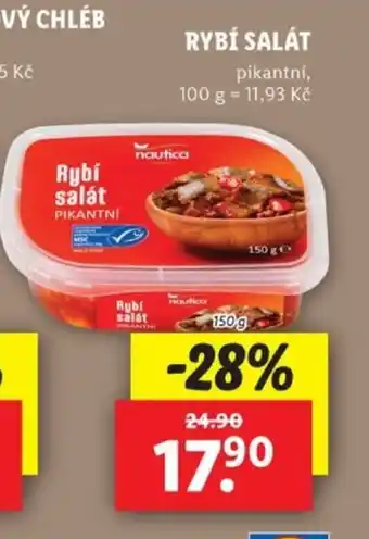 Lidl Rybí salát nabídka