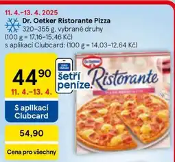 Tesco DR. Oetker Ristorante pizza nabídka