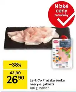 Tesco Le & Co Pražská šunka nejvyšší jakosti nabídka
