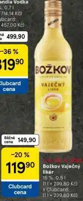 Tesco Božkov Vaječný likér nabídka