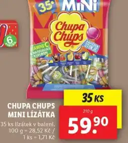 Lidl Chupa chups mini lízátka nabídka