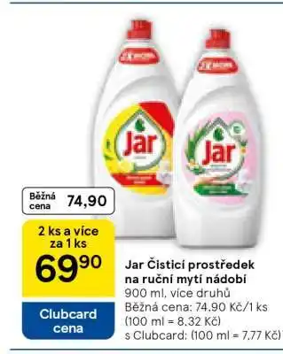 Tesco Jar Čisticí prostředek na ruční mytí nádobí nabídka