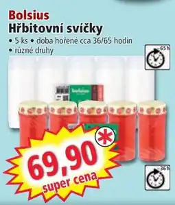 Norma Bolsius Hřbitovní svíčky nabídka