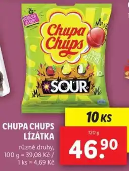 Lidl Chupa chups lízátka nabídka