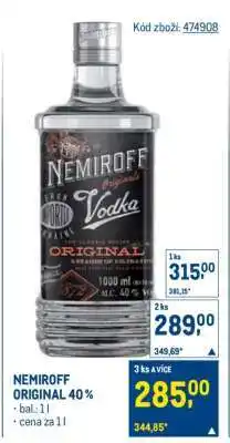 Makro NEMIROFF ORIGINAL 40 % nabídka