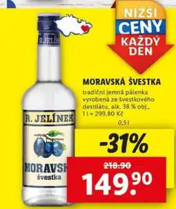 Lidl Moravská švestka nabídka