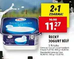 Lidl Řecký jogurt bílý nabídka