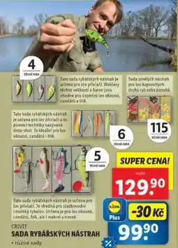 Lidl CRIVIT SADA RYBÁŘSKÝCH NÁSTRAH nabídka