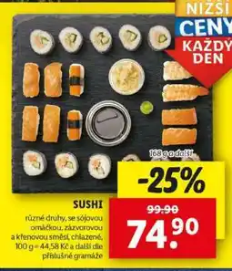 Lidl SUSHI nabídka