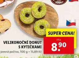 Lidl VELIKONOČNÍ DONUT S KYTIČKAMI nabídka