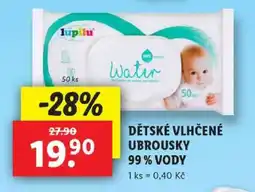 Lidl LUPILU DĚTSKÉ VLHČENÉ UBROUSKY nabídka